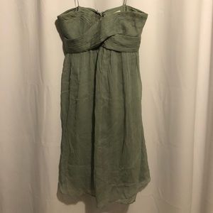 J crew - sage green dress, worn once size 10